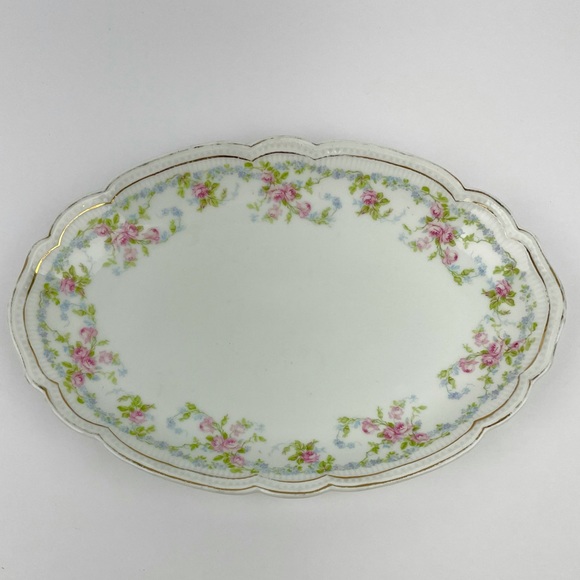 Antique Victoria Austria Porcelain Serving Platter - Picture 1 of 6